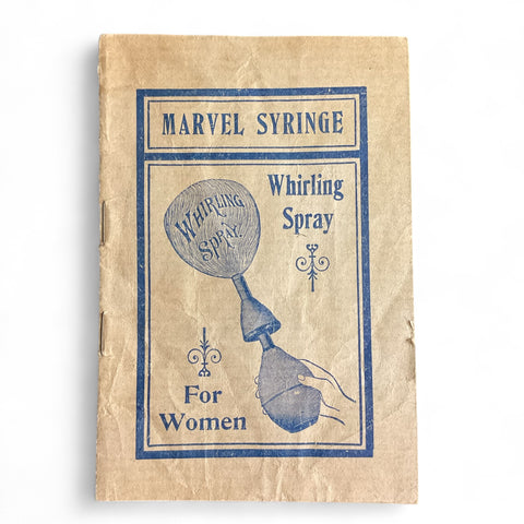 Vintage 1900s Booklet Marvel Syringe Whirling Spray Womens Hygiene Tool