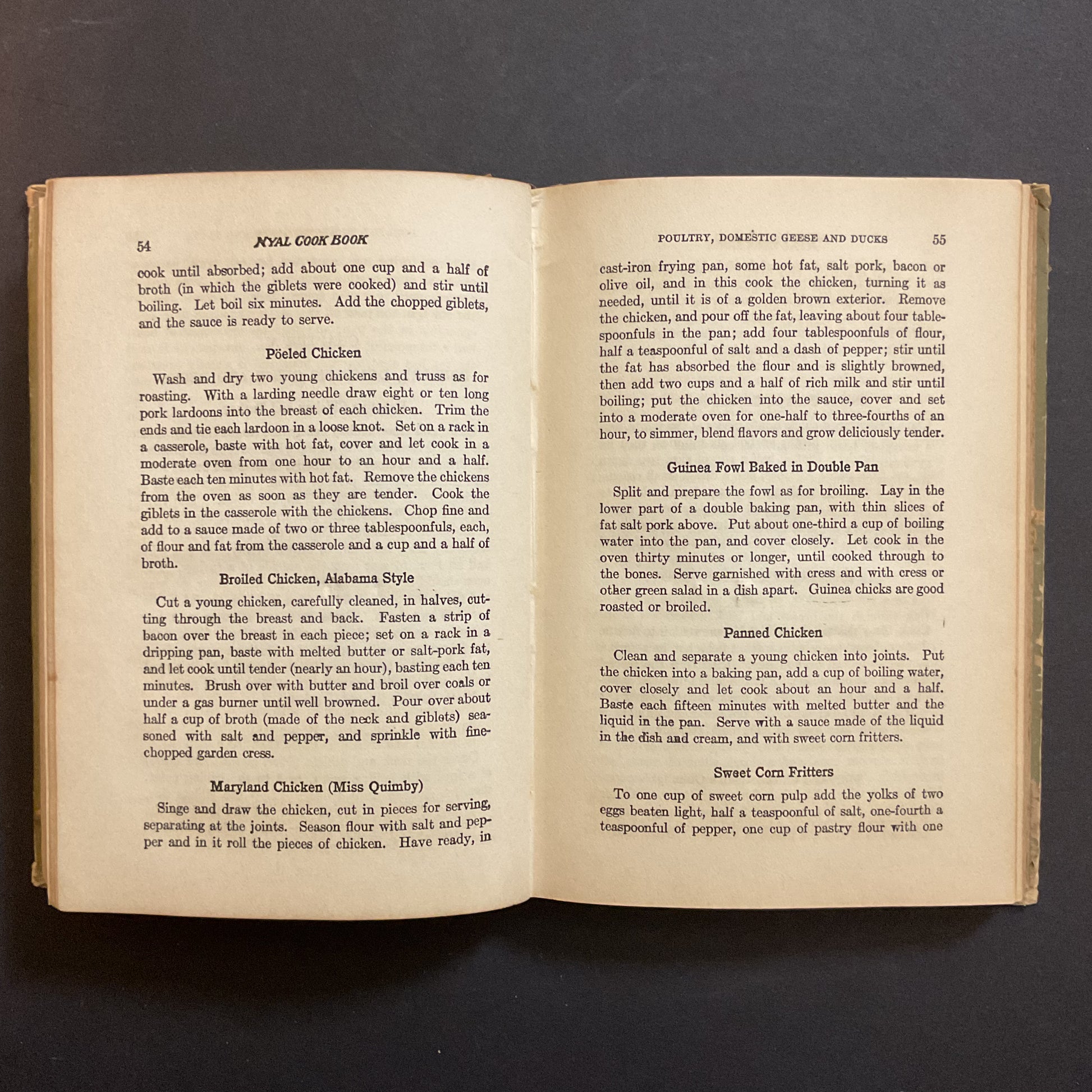 Vintage Nyal Cookbook 1916 Hardcover Recipe Book - Avid Vintage