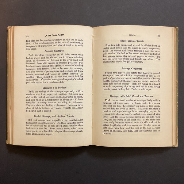 Vintage Nyal Cookbook 1916 Hardcover Recipe Book