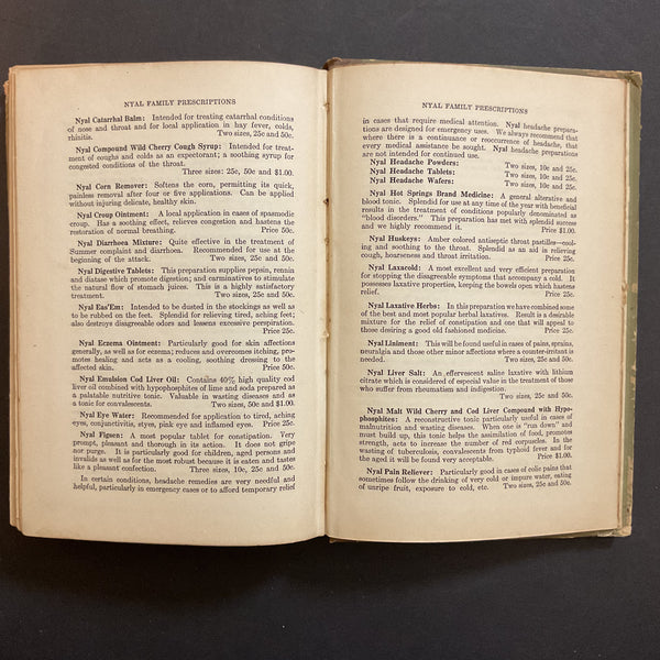Vintage Nyal Cookbook 1916 Hardcover Recipe Book
