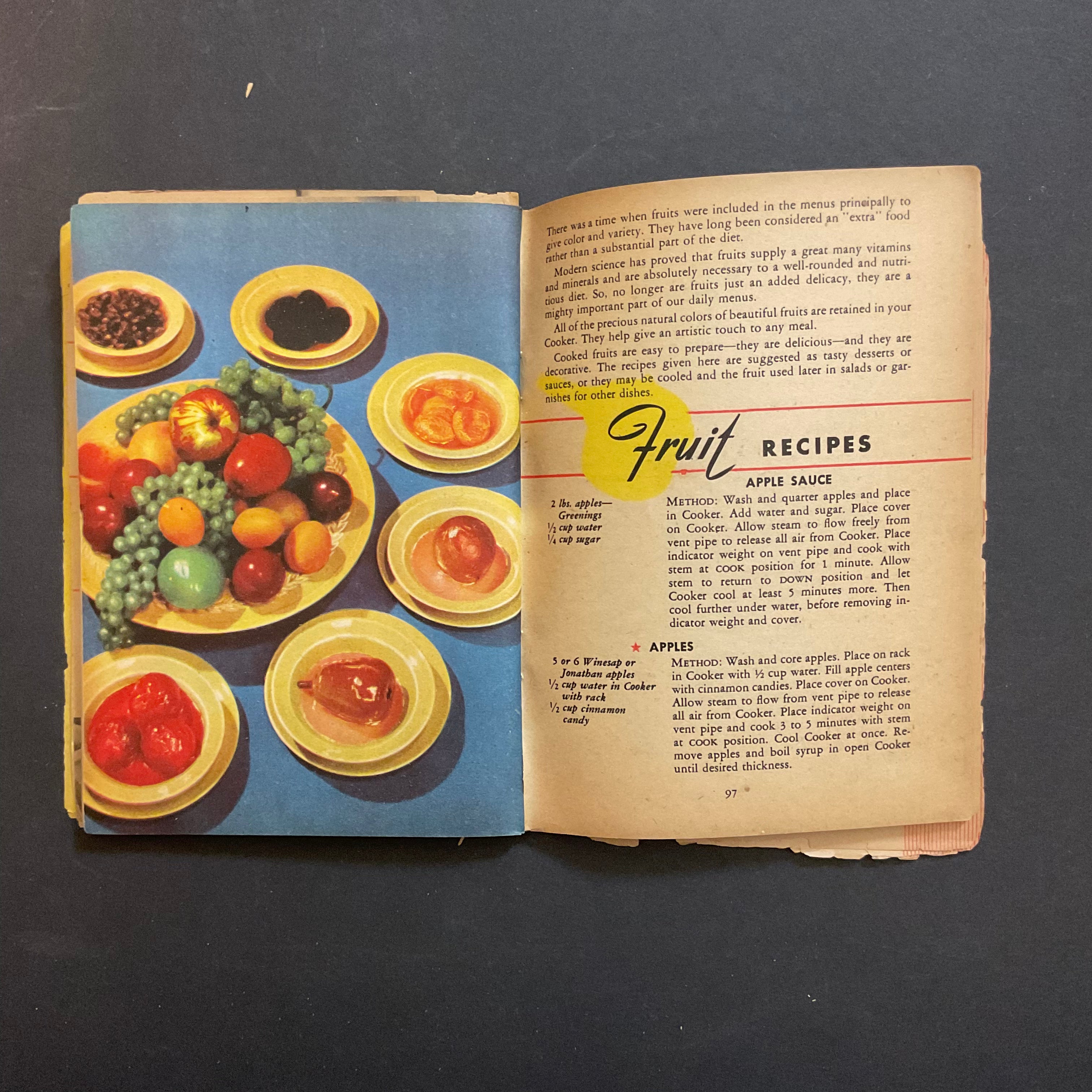 Vintage 1946 Cookbook Presto Pressure Cooker Recipe Book