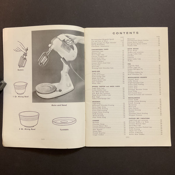 Hamilton Beach Model K Food Mixer Instructions and Recipe Book