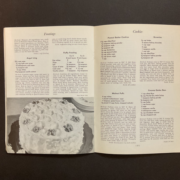 Hamilton Beach Model K Food Mixer Instructions and Recipe Book