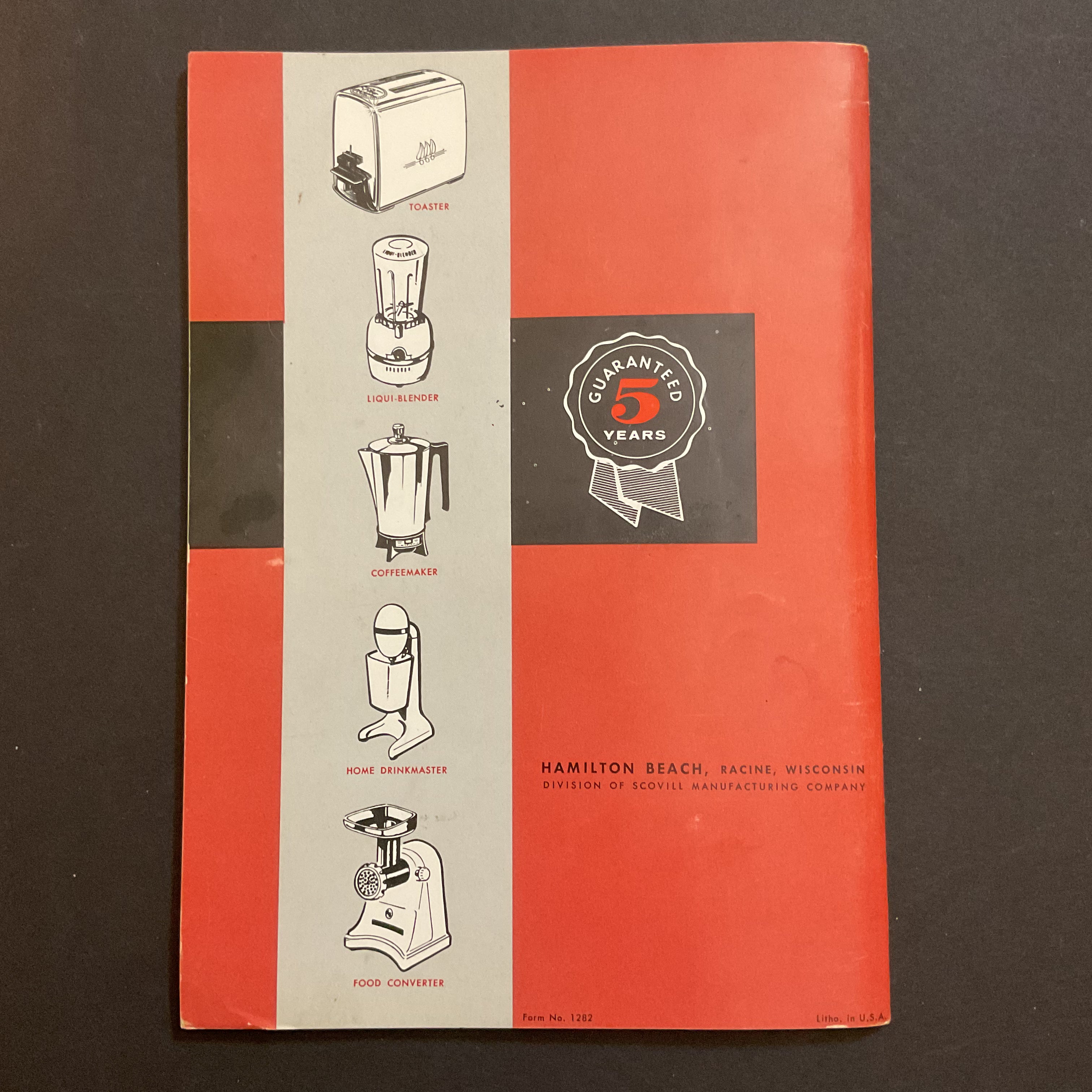 Hamilton Beach Model K Food Mixer Instructions and Recipe Book
