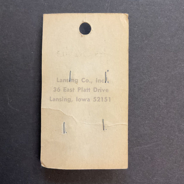 Vintage 1093 La Petite 7/16 Light Pink Plastic Shank Buttons 4 on Button Card