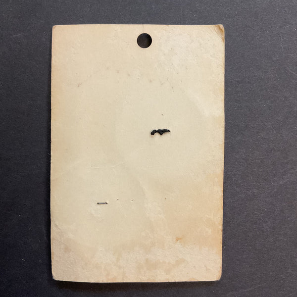 Vintage Le Chic 1 3/8 Black Plastic 2 Hole Buttons 6 on Card