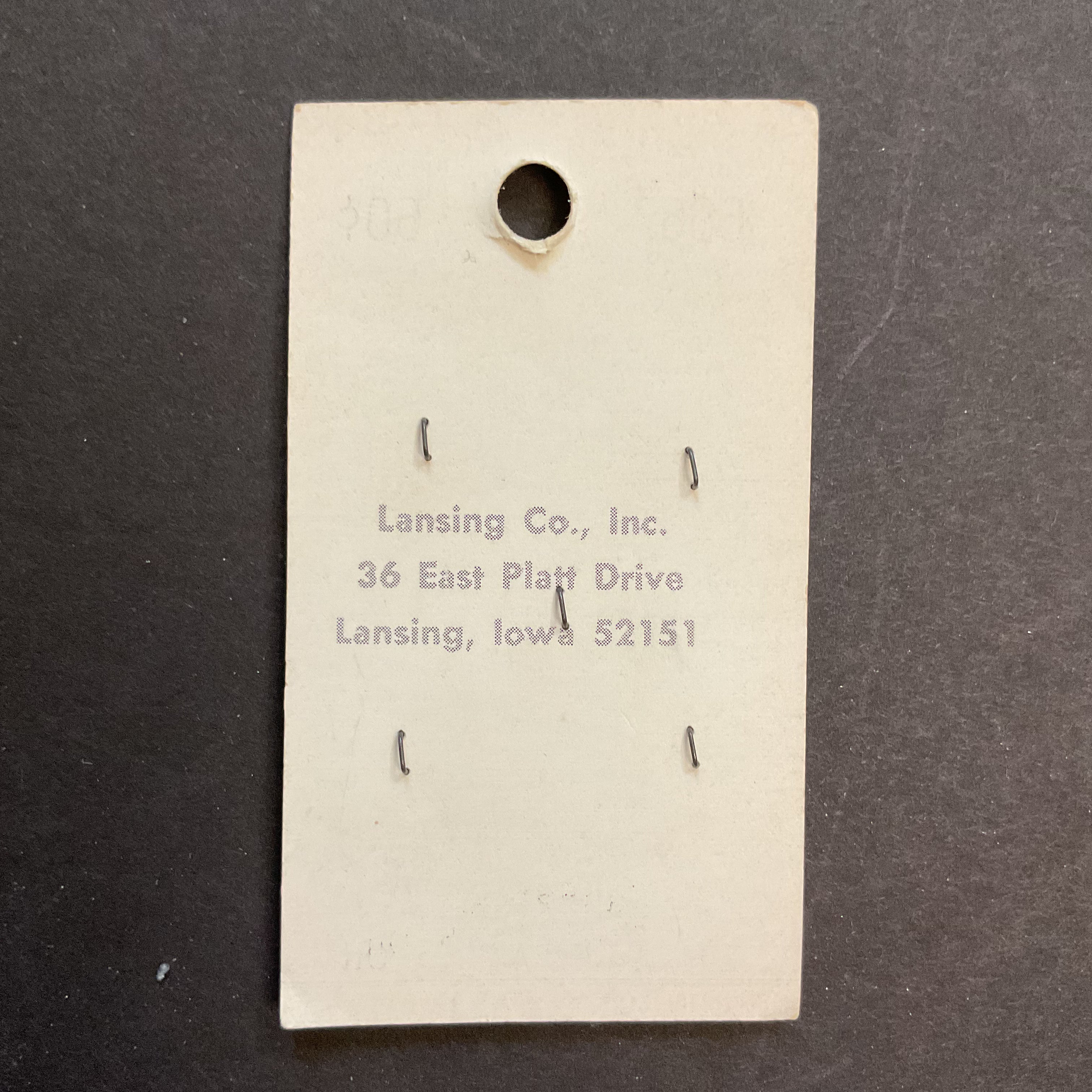 Vintage 6067 La Petite 1/2 Light Purple Plastic 2 Hole Buttons 5 on Button Card