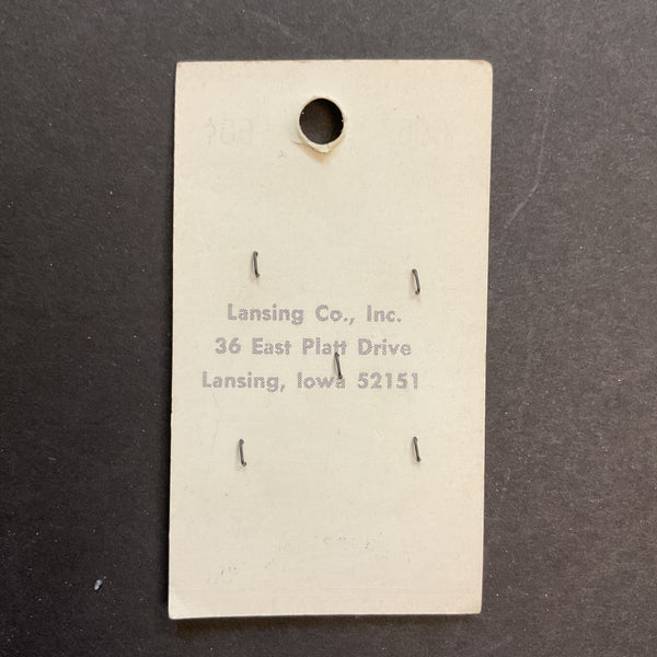 Vintage 6067 La Petite 1/2 Light Purple Plastic 2 Hole Buttons 5 on Button Card