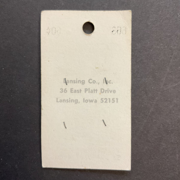 Vintage 6068 La Petite 5/8 Light Purple Plastic 2 Hole Buttons 4 on Button Card