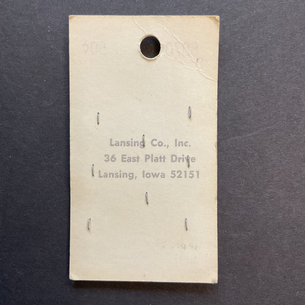 Vintage 6070 La Petite 1/2 Purple Plastic 2 Hole Buttons 8 on Card