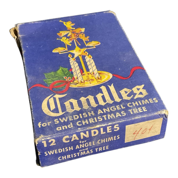 Vintage Candles for Swedish Angel Chimes and Christmas Tree