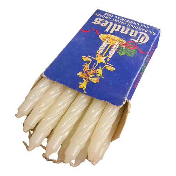 Vintage Candles for Swedish Angel Chimes and Christmas Tree