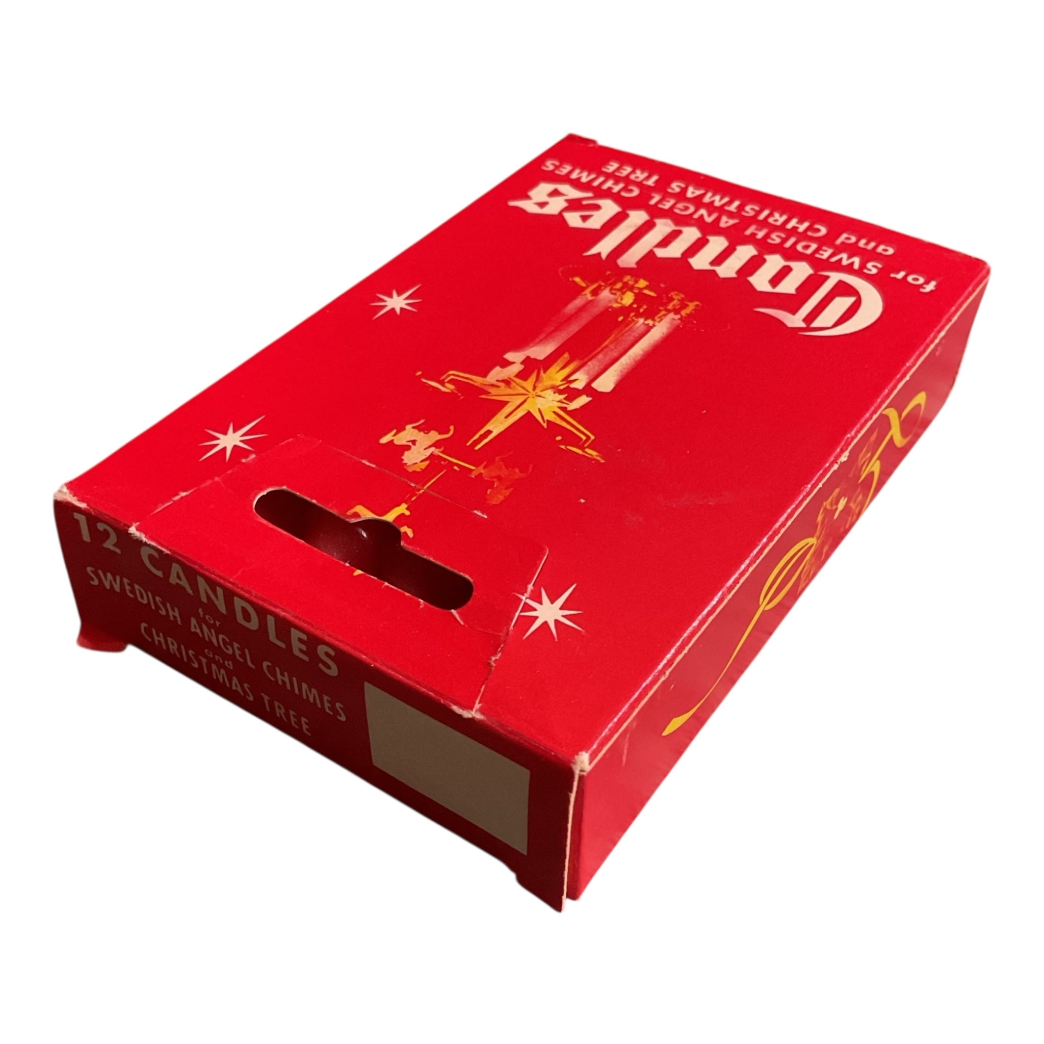 Vintage Red Candles for Swedish Angel Chimes and Christmas Tree