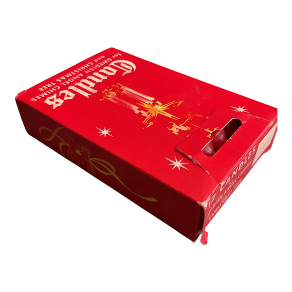 Vintage Red Candles for Swedish Angel Chimes and Christmas Tree