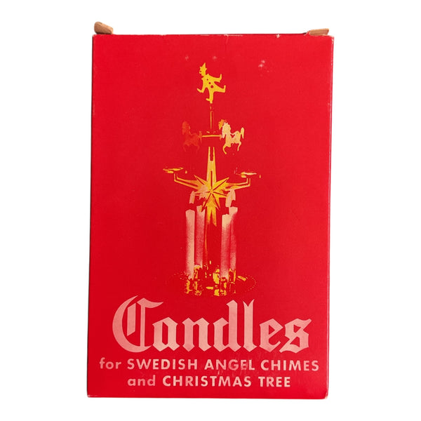 Vintage Red Candles for Swedish Angel Chimes and Christmas Tree