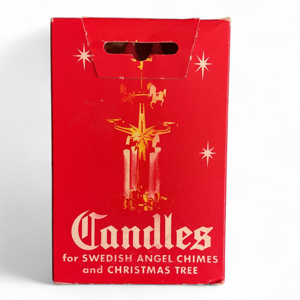 Vintage Red Candles for Swedish Angel Chimes and Christmas Tree