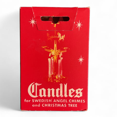 Vintage Red Candles for Swedish Angel Chimes and Christmas Tree