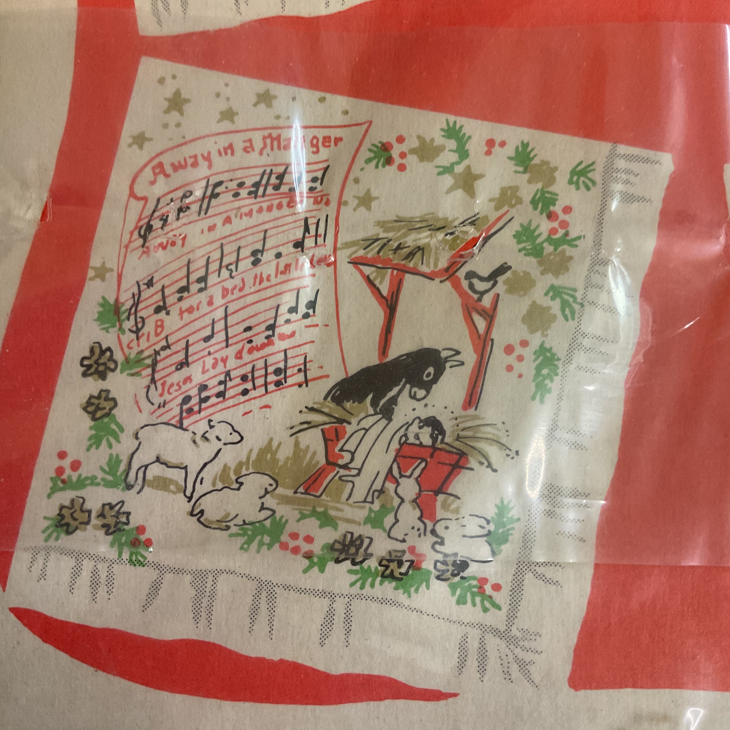 Vintage Songs of Christmas 24 Napkins Angels Manger Scene - Avid Vintage