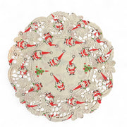 Vintage Santa Claus Paper Christmas Doilies 6 Inch Hallmark
