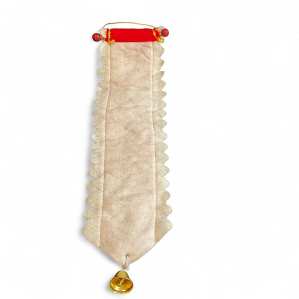 Vintage Christmas Angel Felt and Tinsel Wall or Door Hanging