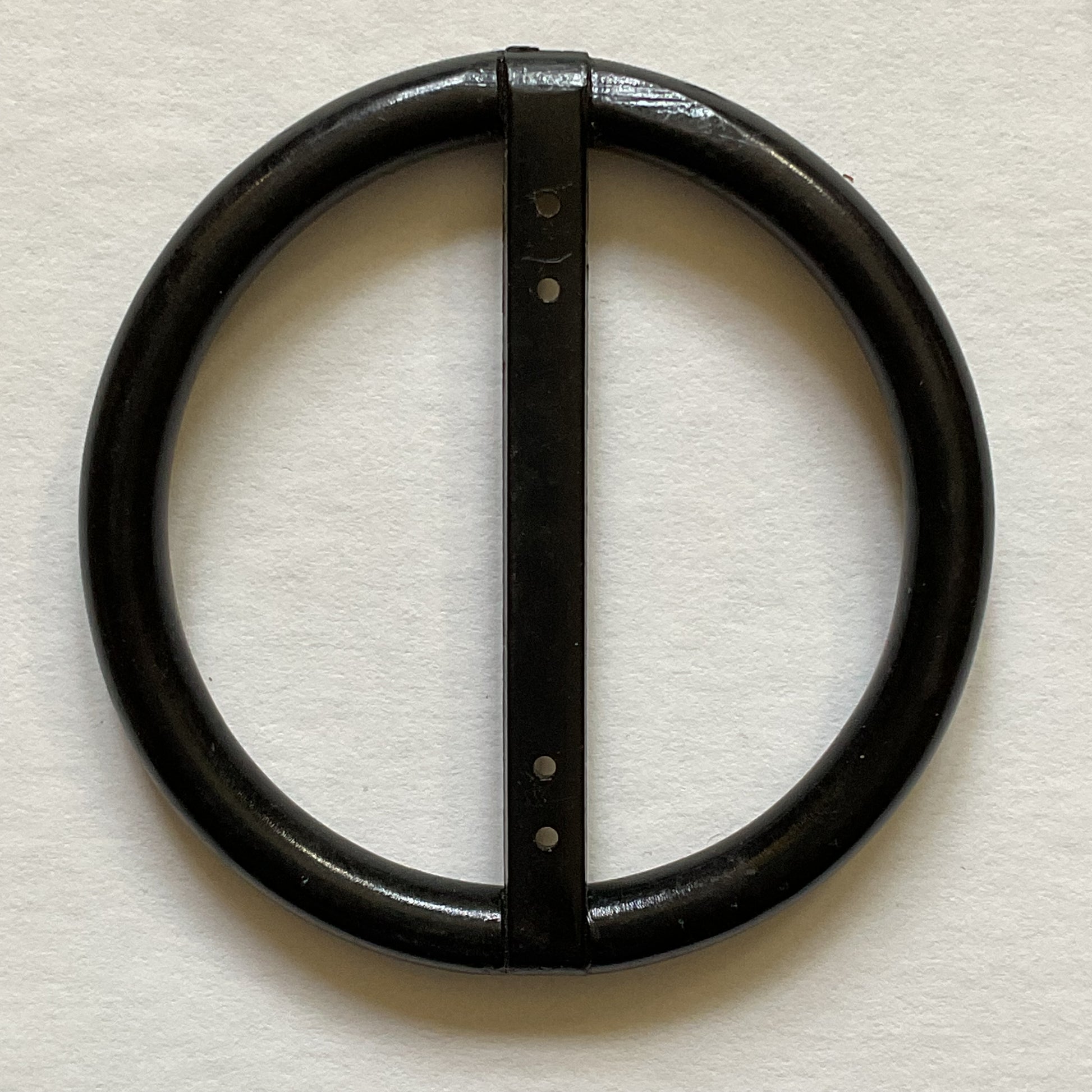 Vintage Black Rhinestone Plastic Belt Buckle - Avid Vintage