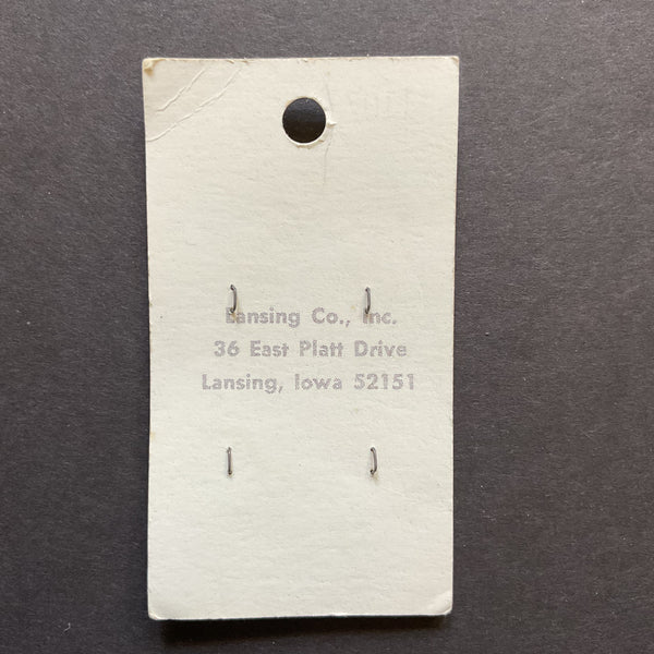 Vintage 1107 La Petite 5/8 Pastel Pink Plastic 2 Hole Buttons 4 on Button Card