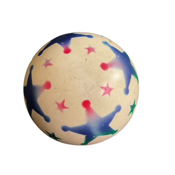 Vintage Rubber Bouncy Ball Small With Stars and Stripe
