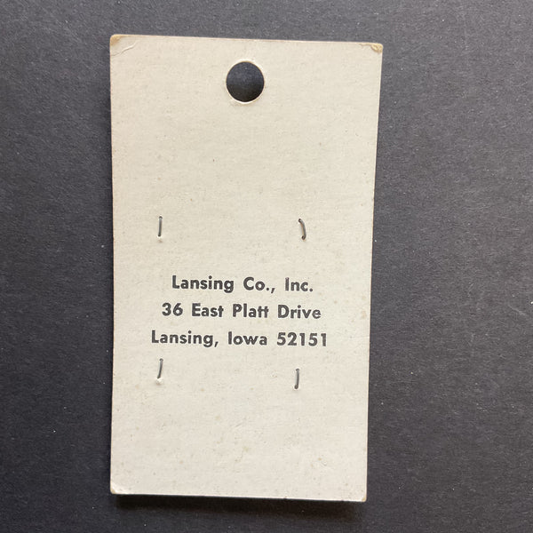 Vintage 9152 Lansing 3/4 Pastel Purple Plastic 4 Hole Buttons 4 on Button Card