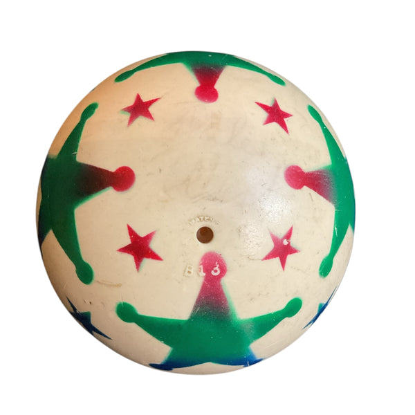 Vintage Rubber Bouncy Ball Small With Stars and Stripe
