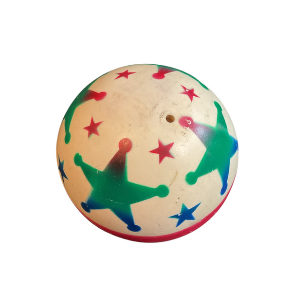 Vintage Rubber Bouncy Ball Small With Stars and Stripe