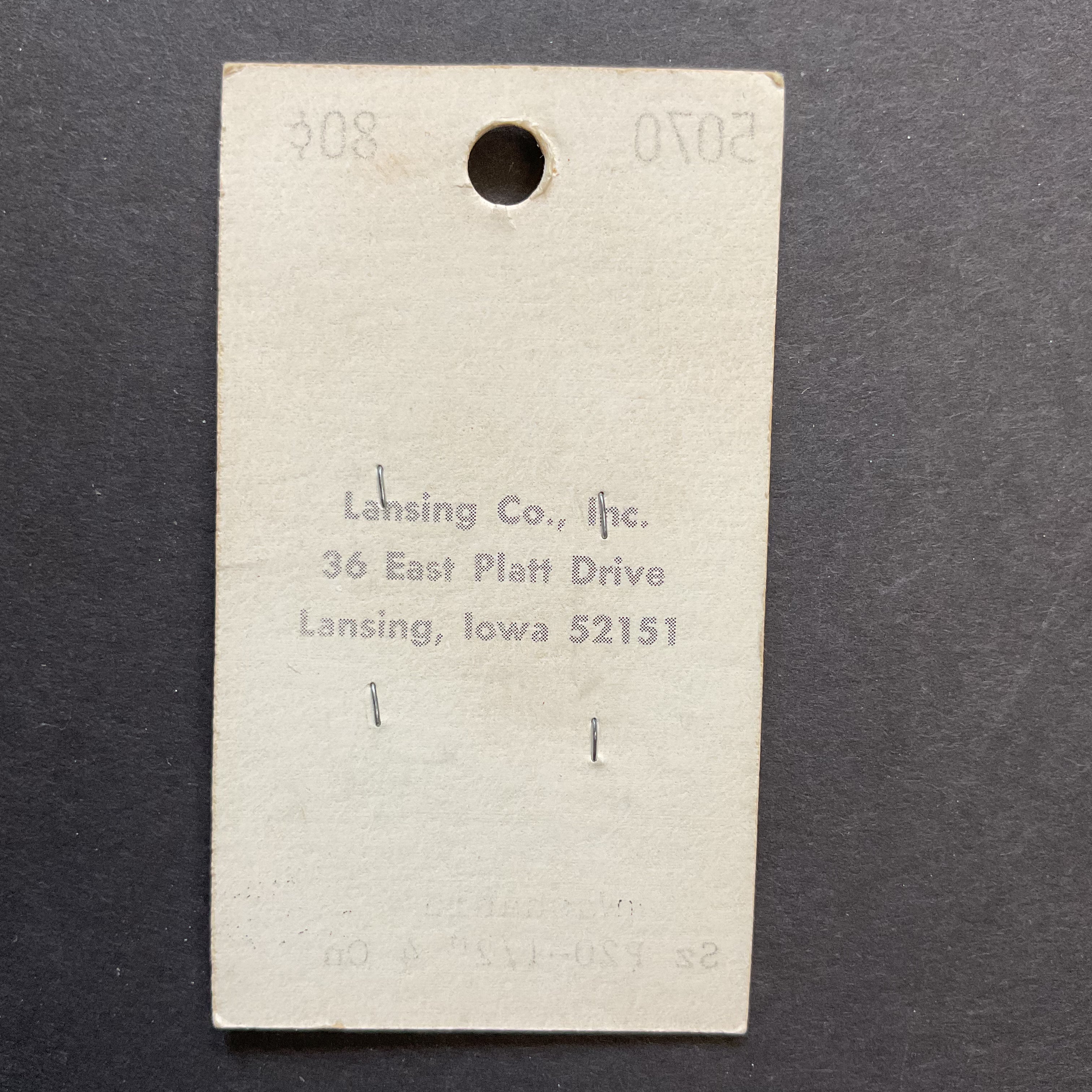 Vintage 5070 La Petite 1/2 Beige Plastic 4 Hole Buttons 4 on Button Card