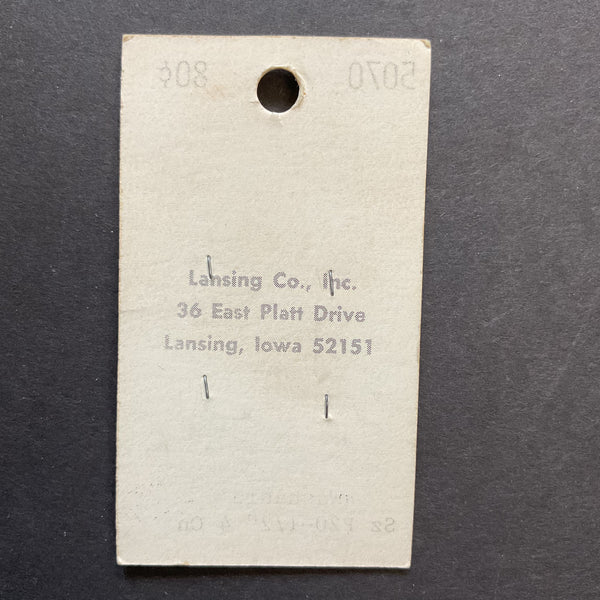 Vintage 5070 La Petite 1/2 Beige Plastic 4 Hole Buttons 4 on Button Card