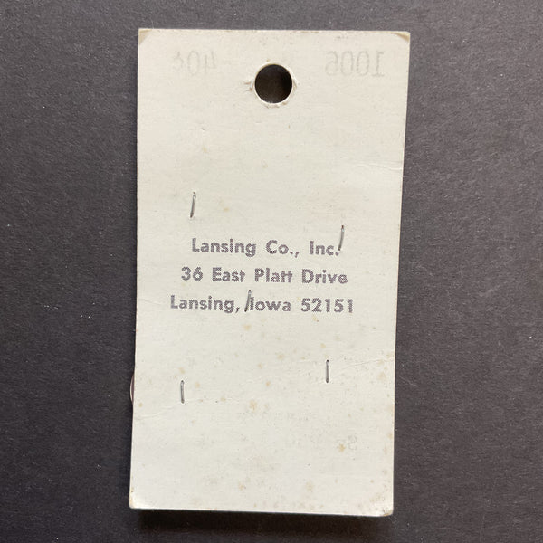 Vintage 1006 La Petite 3/4” Light Pink Plastic 2 Hole Buttons 5 on Button Card