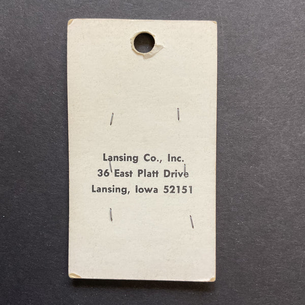 Vintage 9148 Lansing 5/8 Beige 4 Hole Buttons 6 on Button Card
