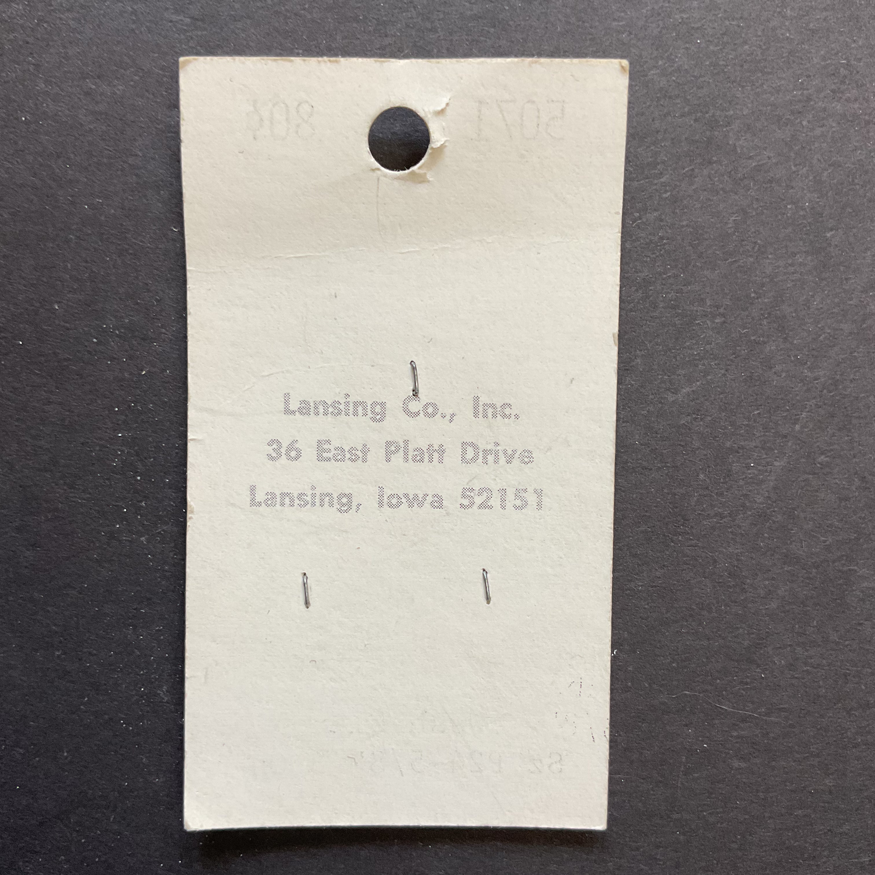 Vintage 5071 La Petite 5/8 Cream Colored Plastic 4 Hole Buttons 3 on Button Card