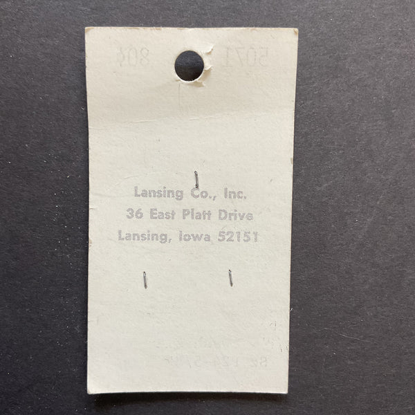 Vintage 5071 La Petite 5/8 Cream Colored Plastic 4 Hole Buttons 3 on Button Card