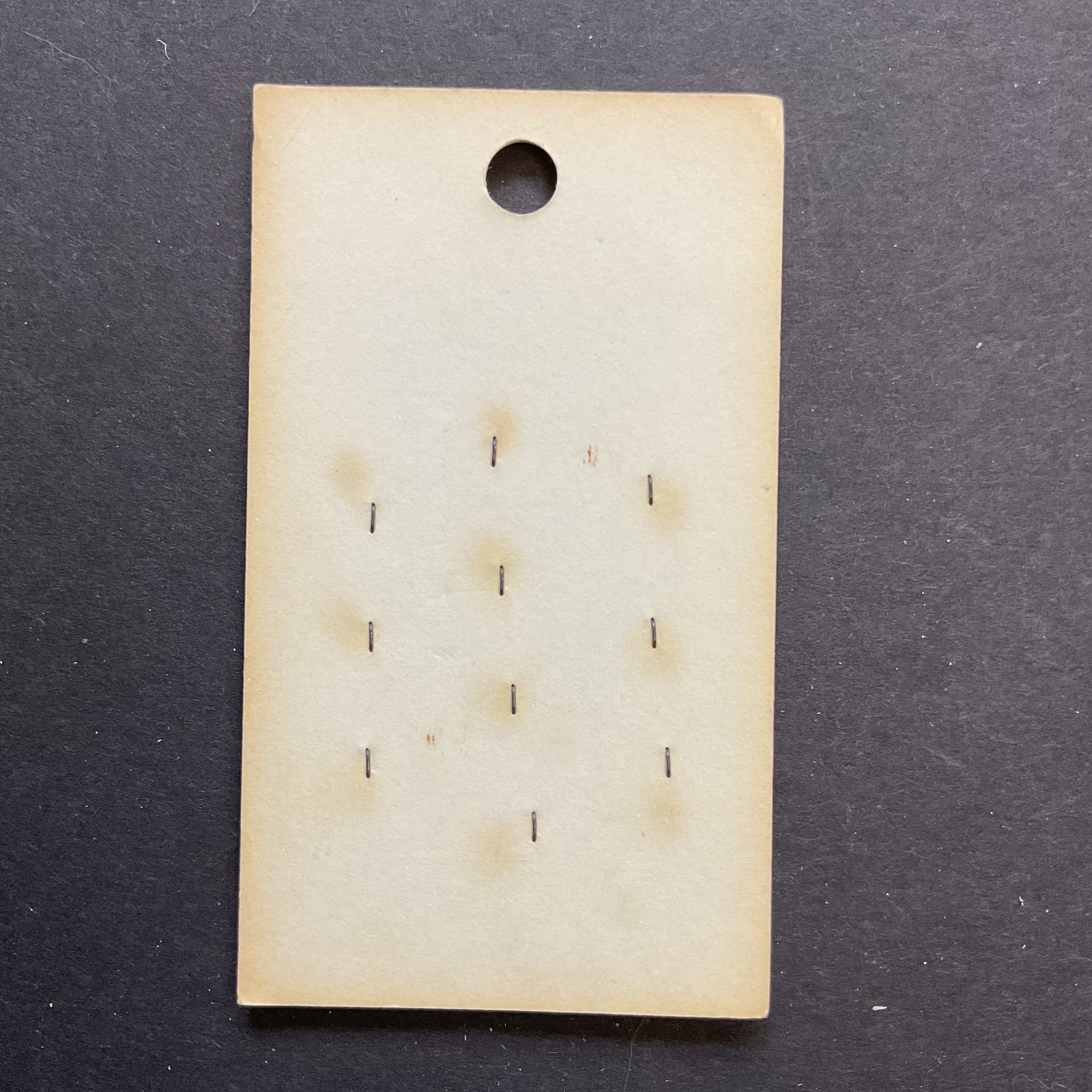 Vintage 183 La Petite 5/16 White Plastic 2 Hole Buttons 10 on Button Card