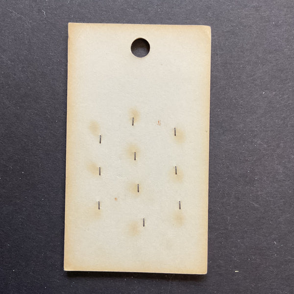 Vintage 183 La Petite 5/16 White Plastic 2 Hole Buttons 10 on Button Card