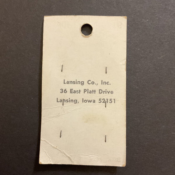 Vintage 9120 Lansing 5/8 Matte Orange 4 Hole Buttons 6 on Card