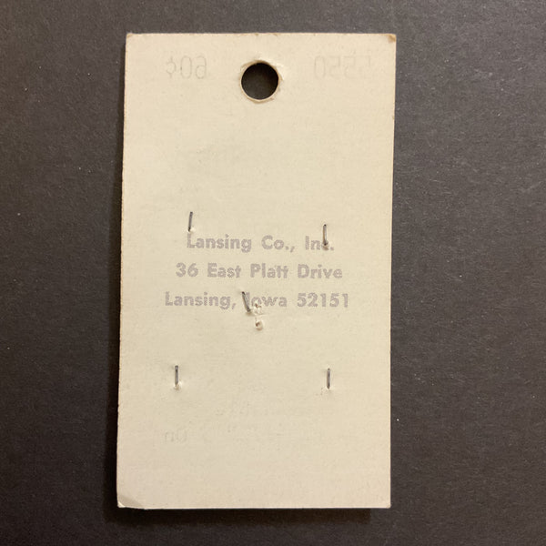 Vintage 5550 La Petite 1/2 Shiny Orange 2 Hole Buttons 5 on Card