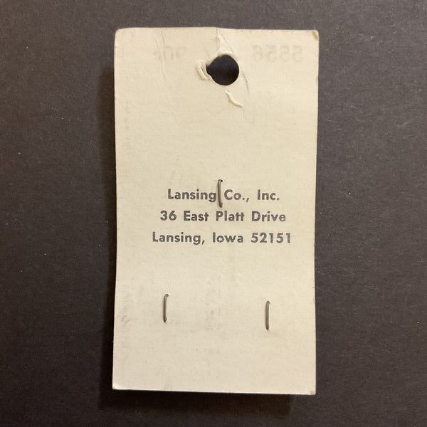 Vintage 5556 La Petite 1/2 Orange Shank Buttons 3 on Button Card