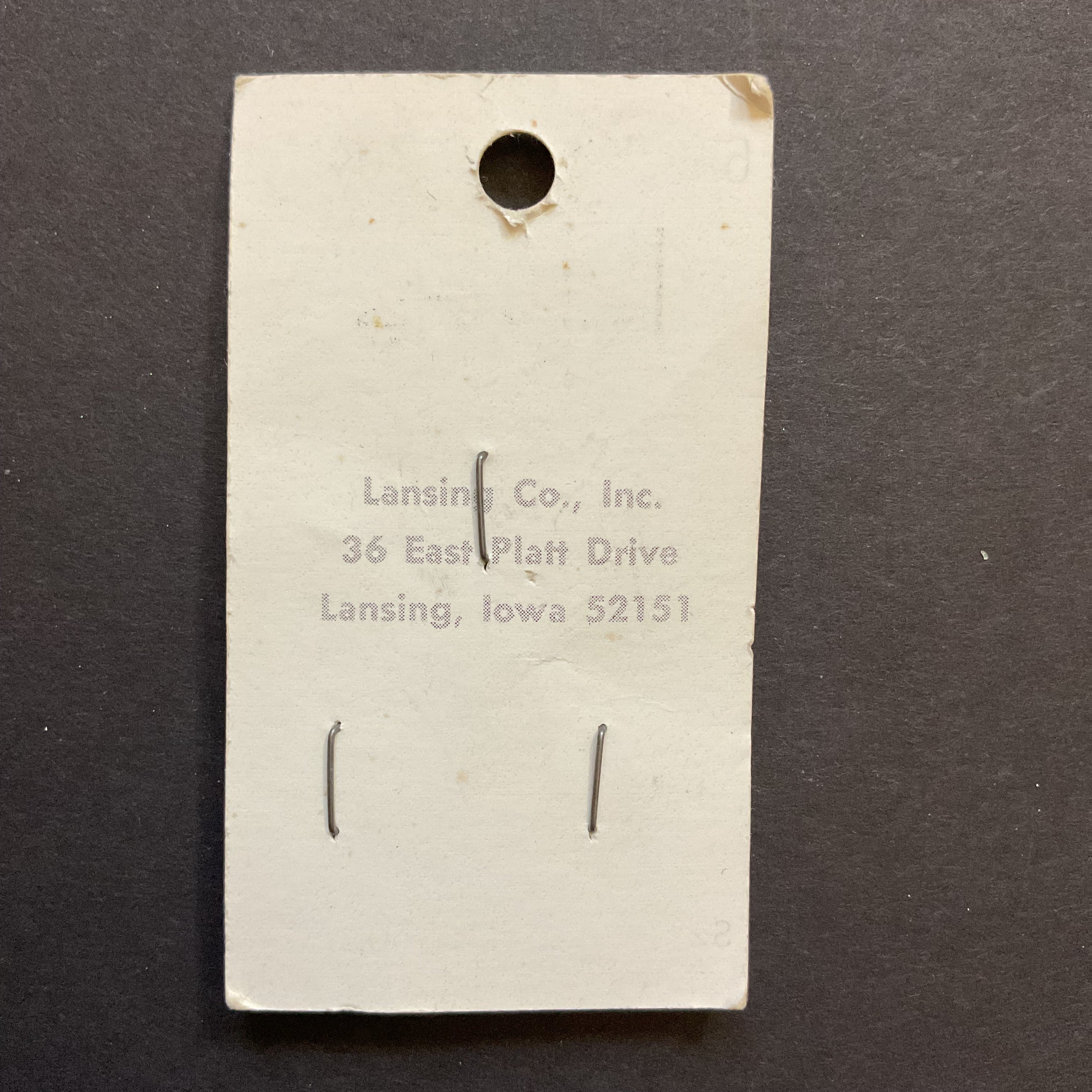 Vintage 6560 La Petite 5/8” Matte Gray Shank Buttons 3 on Card