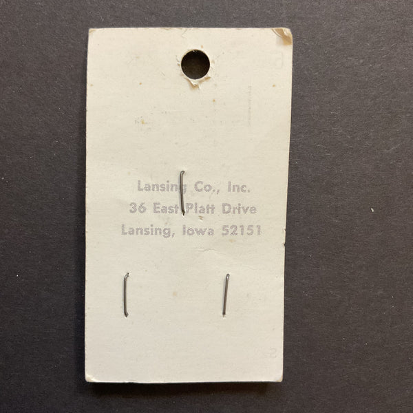 Vintage 6560 La Petite 5/8” Matte Gray Shank Buttons 3 on Card