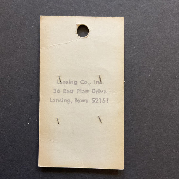 Vintage 1034 La Petite 1/2” Matte Pink 2 Hole Buttons 4 on Card