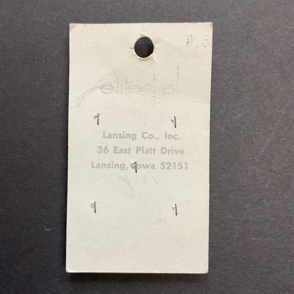 Vintage 1625 La Petite 3/4 Shiny Beige 2 Hole Buttons 5 on Button Card