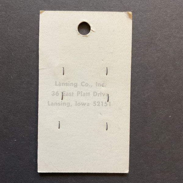 Vintage 1012 La Petite 1/4 Matte Beige 4 Hole Buttons 6 on Card