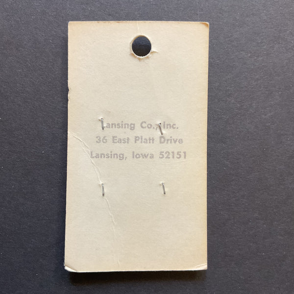 Vintage 3026 La Petite 1/2 Bronze Shiny 4 Hole Buttons 4 on Button Card