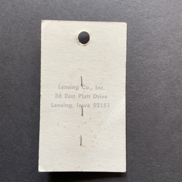 Vintage 2115 La Petite 5/8 Wooden 2 Hole Buttons 3 on Button Card