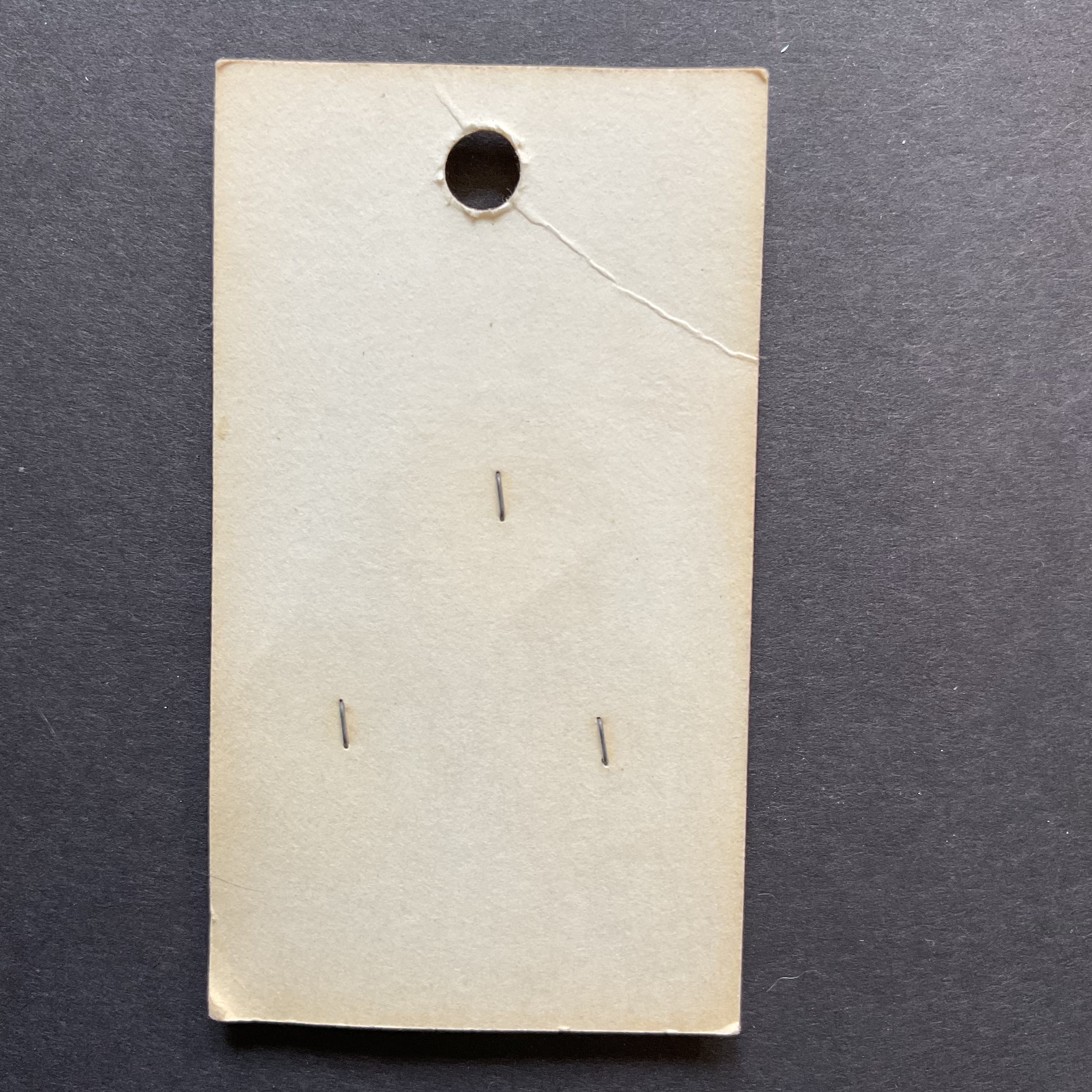 Vintage 1092 La Petite 3/4” Light Gray Plastic 2 Hole Buttons 3 on Button Card
