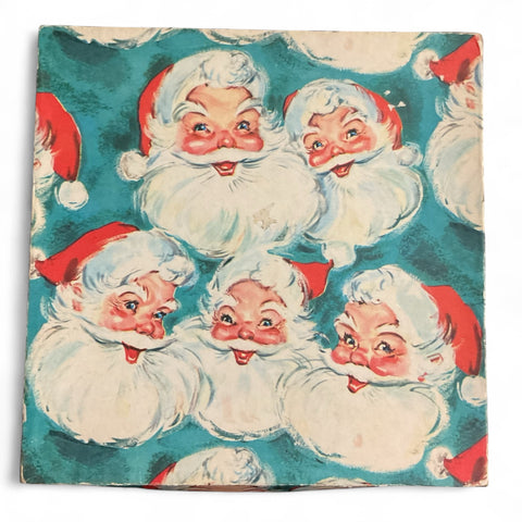 Vintage Christmas Santa Claus Gift Box